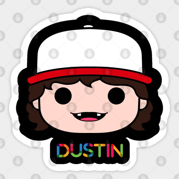 Dustin Small Sticker by lockdownmnl09
